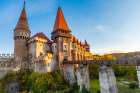 Romania-Hunedoara Corvin Castle-Gothic-Renaissance castle-one of the largest castles in Europe Art Print